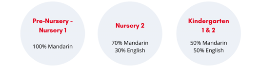 Vanda Mandarin Immersion Programme percentage